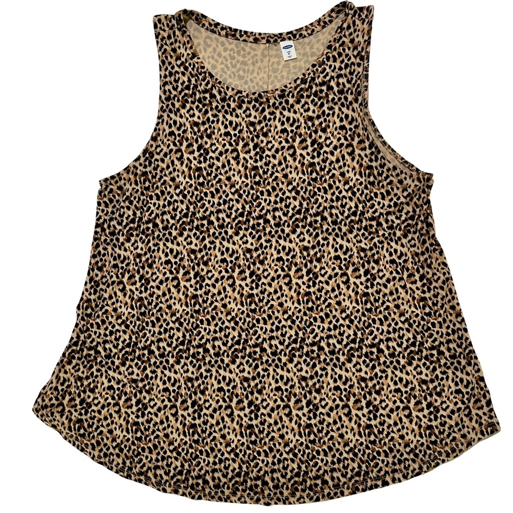 Old Navy Leopard Print Tank Top in Brown and Black